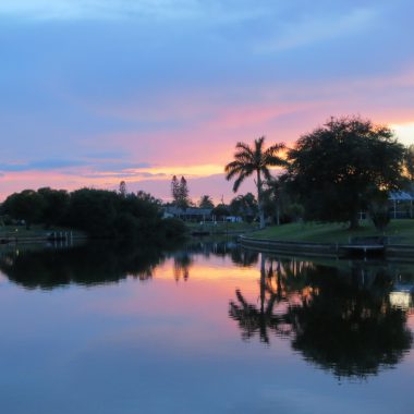 Diesen Ausblick geniessen Sie am Bootssteg der Villa Coral Belle - Ferienhaus in Cape Coral